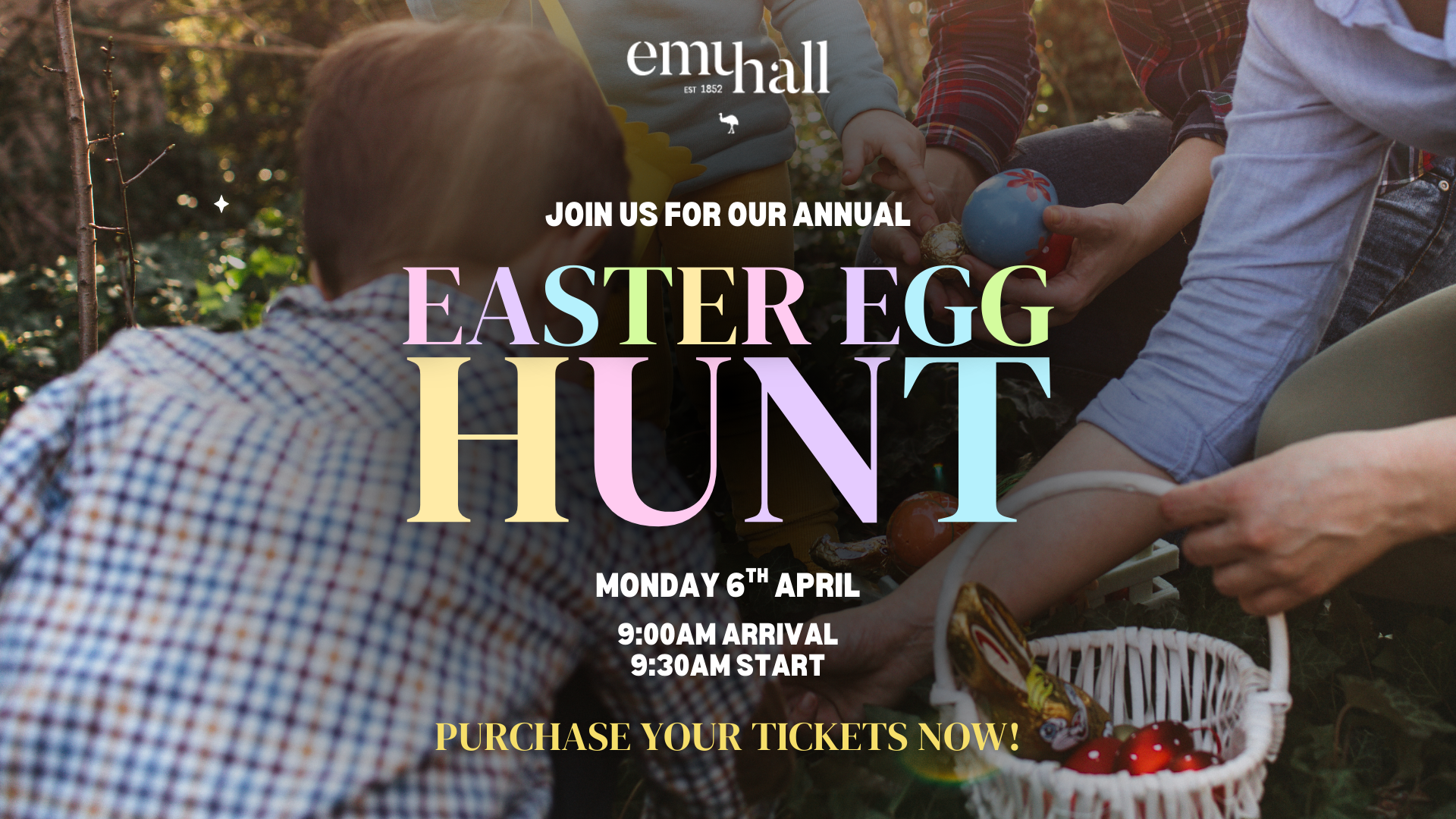 Easter Egg Hunt at Emu Hall